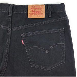 Vintage Levis 550 Relaxed Fit Jeans Mens 40x30 Black Denim Cotton Made In USA